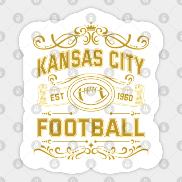 Vintage Kansas City Football Sticker by carlesclan